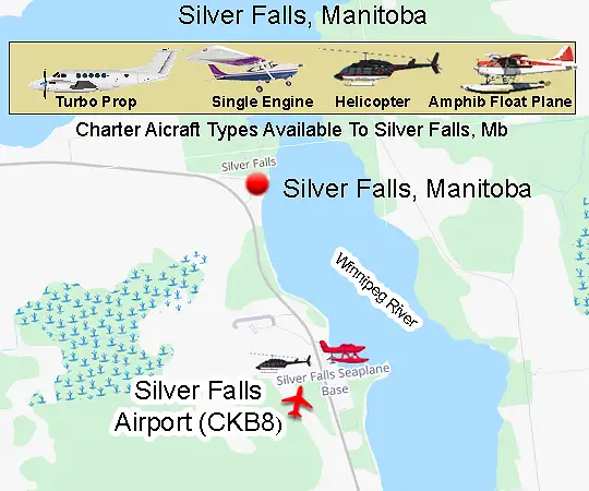 Silver Falls Airport runway and airside area